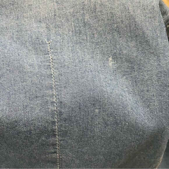 American Rag Denim Button-Up Shirt Medium Wash w/ Studded‎ Collar Women’s Small - Picture 8 of 8